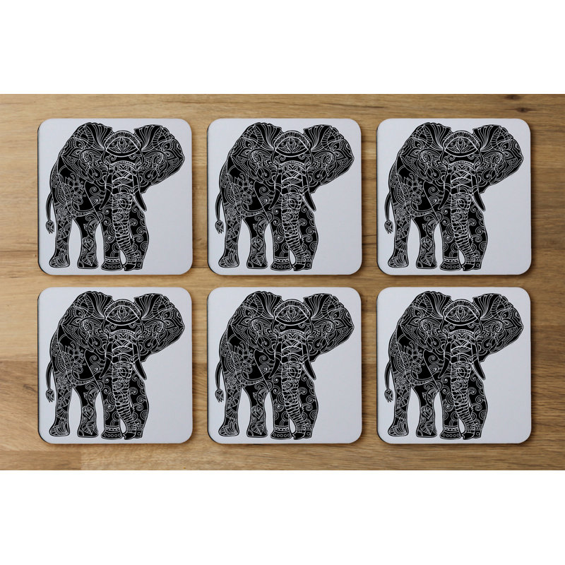Square 6 Piece Coaster Set