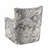 Polyester Upholstered Arm Chair with Round Base