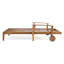 Chaise longue inclinable avec table Ivo