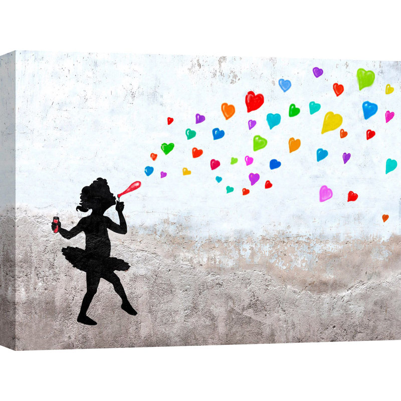 Love Bubbles by Masterfunk Collective - Wrapped Canvas Print, 70cm H x 100cm W