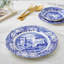Assiette plate bleue Spode 10,5 po