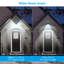 Moyen 58 LED Solar Power Security Wall Lights Outdoor with Motion Sensor Dusk to Dawn-40815084