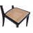 Giverny Industry Chic Ash Wood Side Chair in Black and Natural-72064409