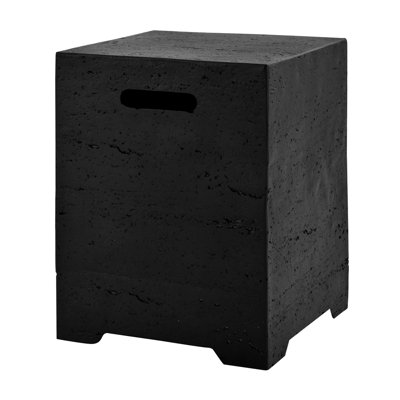 Outdoor Propane Tank Cover Table – 20 lb Gas Tank Holder with Side Handles & Bottom Groove Hole (No Assembly Needed)