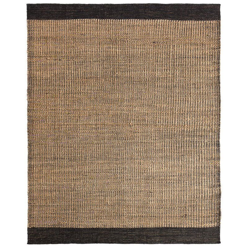 Jaipur Living Kion SOS03 Handwoven Border Black/Tan Area Rug (6'X9'), Runner 3' x 10'