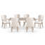 Ensemble de salle à manger 7 pièces pour 6 tables extensibles Iralyn, 4 chaises d'appoint et 2 chaises avec accoudoirs Iralyn-1549663317