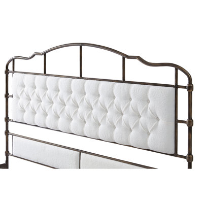 Carlasia Upholstered Metal Panel Bed -  Alcott HillÂ®, D78229E42BD145C7A2FD91E9D5BEB4E0