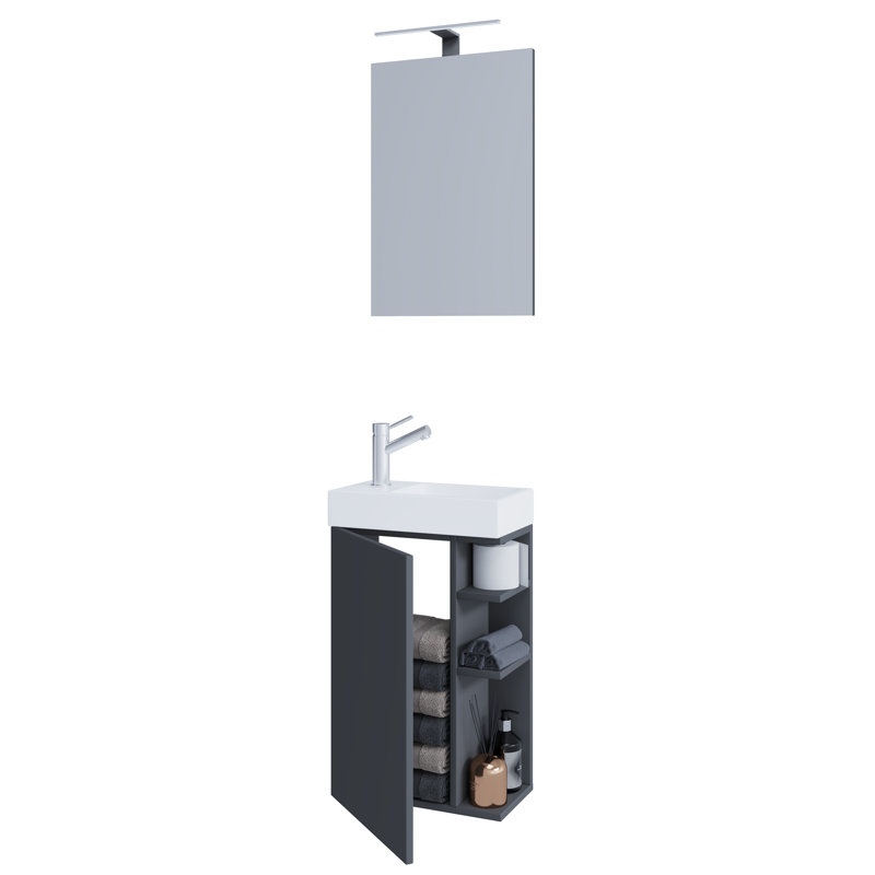 Rayvonn Bathroom Furniture Suite, Black