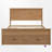 Wood Platform Bed With 6 Drawers-114238014