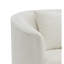 Chaise en chenille Odette Beige avec coussin Odette