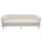 Lane Sofa In Light Cream Fabric With Gold Metal Legs