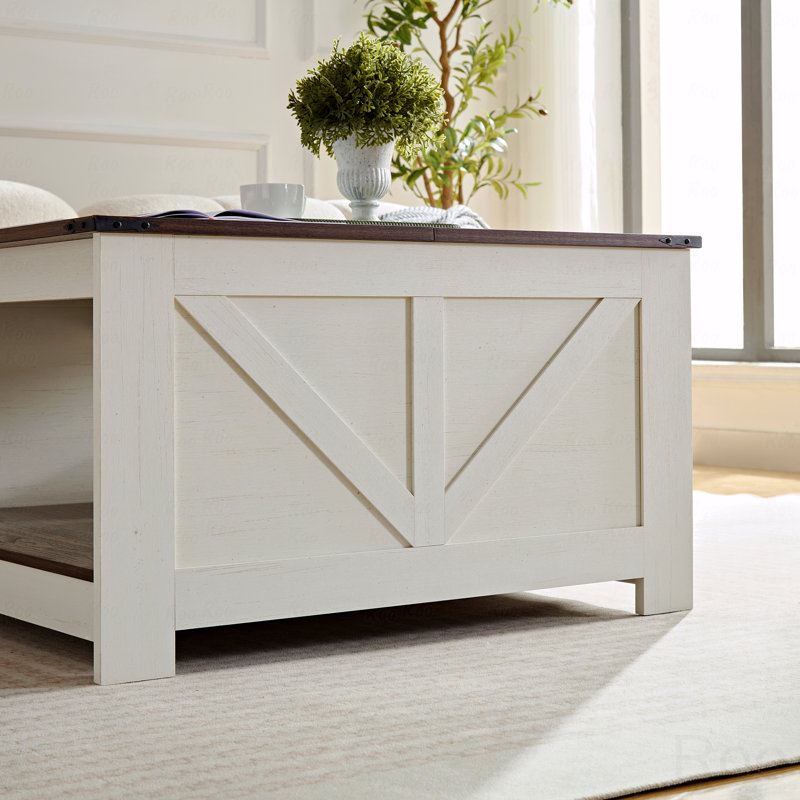 Table basse en bois rustique Farmhouse