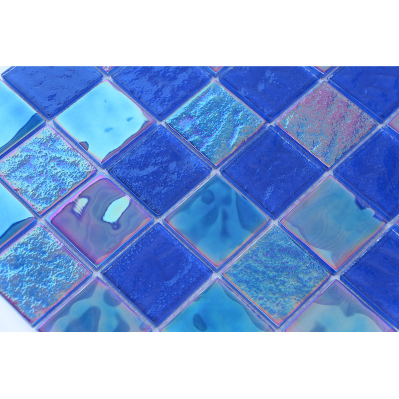 Carreaux de mosaïque en verre 2 "X 2", Bleu