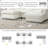 [VIDEO]86.5'' Chenille Modular Sectional Sofa With Storage Pockets-2035604213