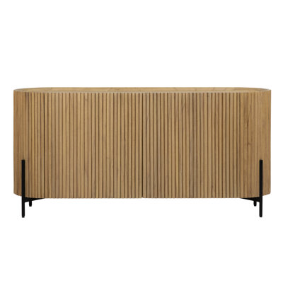 Tala 59" Wide Mindi Wood Sideboard, Natural