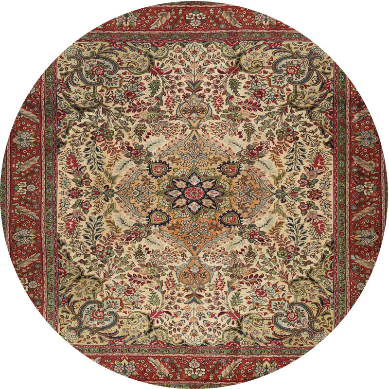 Leopoulos Oriental Indoor Rug, Round 8'