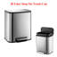 Stainless Steel Step On Kitchen Rubbish Bin