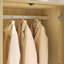 Solid Wood and Metal Wardrobe