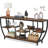 70.9 Inch Industrial Console Sofa Table With 7-Tier Storage, Extra Long Entryway Organizer For Living Room And Hallway, TV Stand
