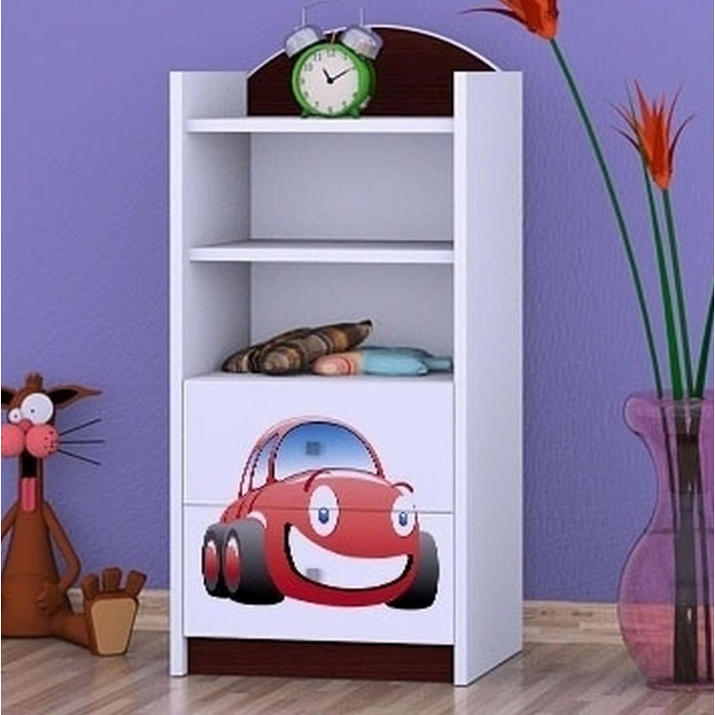 Gunner 96cm H X 45cm W Transportation Kids Cube, Wenge