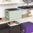 File Organizer Box,Filing Box With Lid,File Box For Letter/Legal File Folder Storage, Portable Hanging File Box For Office/Decor/Home,1 Pack,Green-Box Only