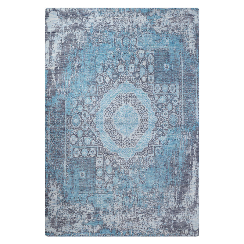 Hand Loom Knotted Wool Oriental Multicolor Rectangle Indoor Area Rug, Rectangle 3' x 5'