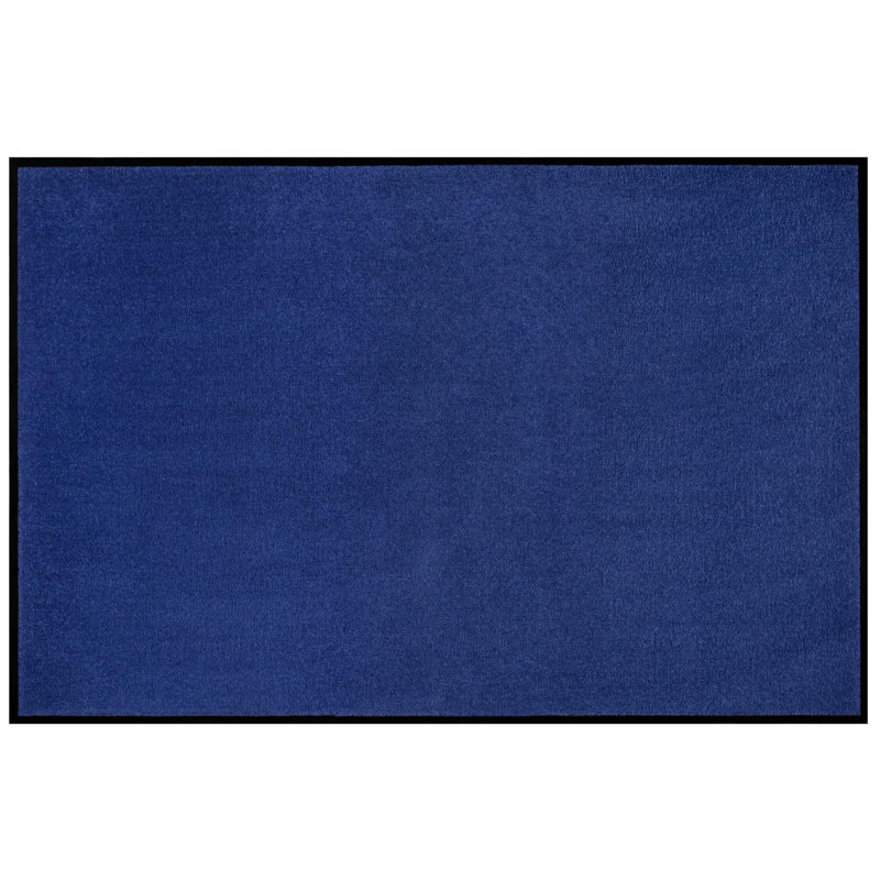 Boothe Doormat, Dirt Trapper Mat, Mat, Door Mat, Entrance, 0.7cm H x 60cm W x 80cm D, Navy