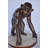 Chimpanzee Standing And Looking Around Bronze Statue - Size: 24" X 20" X 28"H