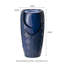 Fontaine de sol d'extérieur surdimensionnée 29,25 "en cobalt bleu écaillé texturé avec pompe et lumière DEL (KD)