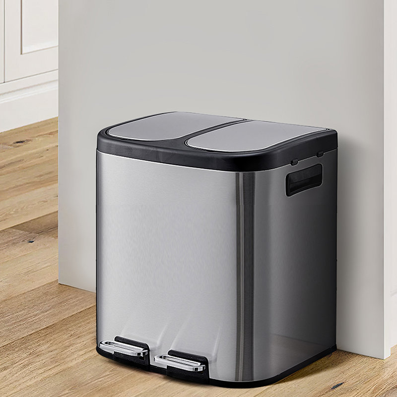 Stainless Steel Step On Waste Bin - 30L