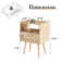 End Table With Rattan Drawer