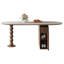 70.87" L Foldable Oval Dining Table with Storage, Extendable Kitchen Table, Sintered Stone Tabletop & Wood Base Dining Table