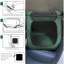Grand lit pour chien 36in Portable - Chenil pour chien, cage d'extérieur pour animaux de compagnie, chenil de siège de voiture portable, lit pour chat-782794023