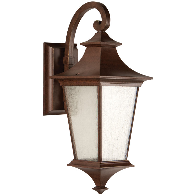 Lanterne murale d'extérieur 2 lumières Argent II, Bronze vieilli