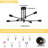 Eiren 6-Light 27.56'' Dimmable Sputnik Chandelier Modern Linear Semi Flush Mount Ceiling Light-51921735