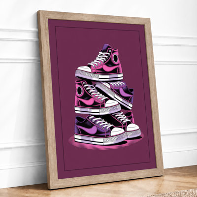 Stacked Sneakers Modern - Print