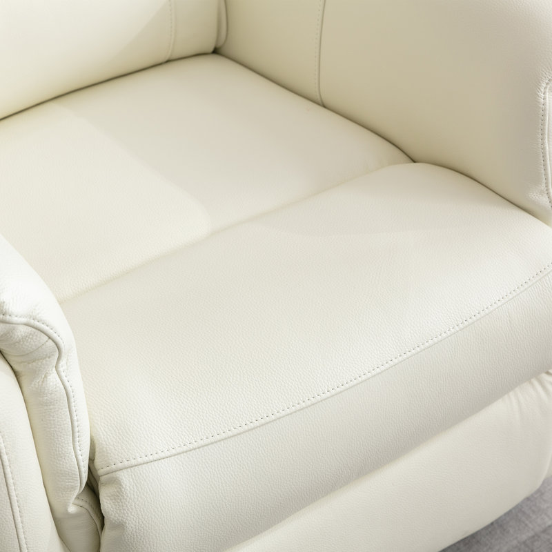 Viradis 52.4" Genuine Leather Zero Clearance Recliner Power Reclining Loveseat With USB Port, 2-Seater Recliner Couch