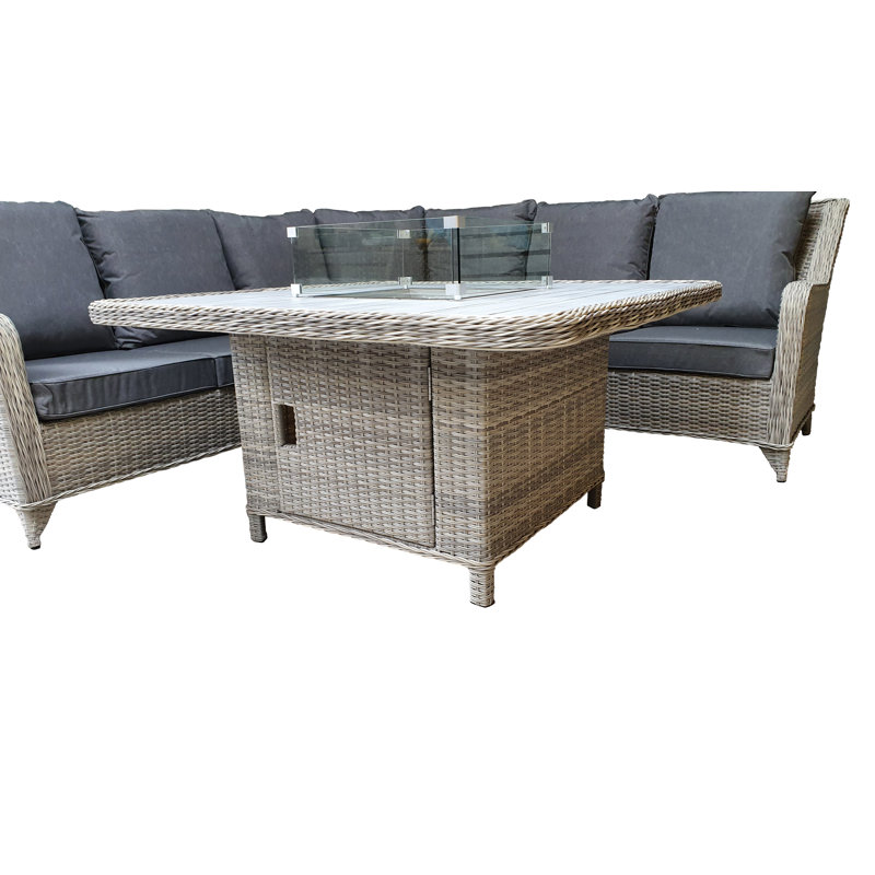 Wrenly 8 Seater Rattan Corner Sofa Set