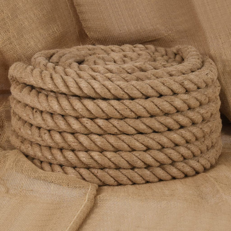 Corde de chanvre vidaXL, 2.4" H x 196.8" W x 2.4" D