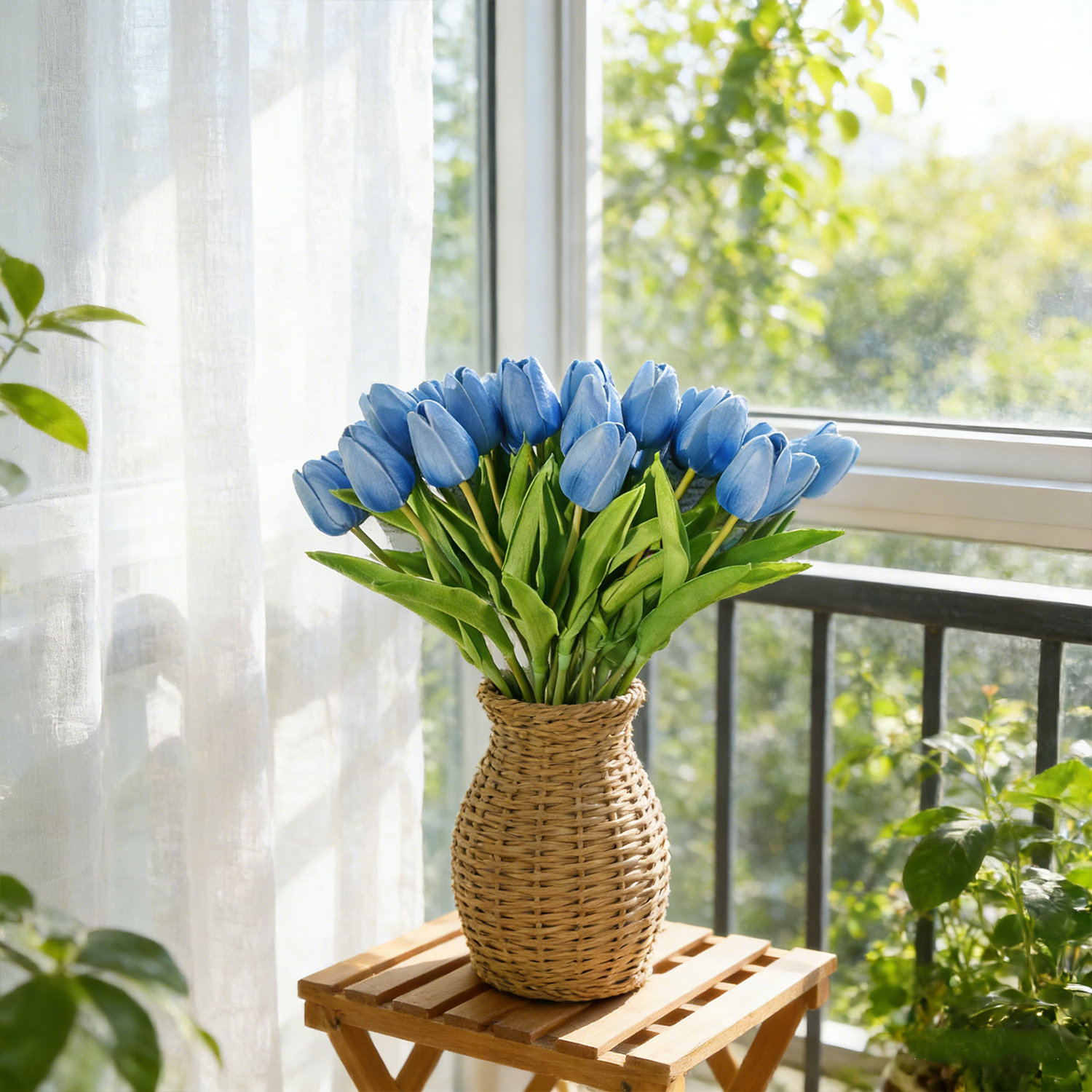 Tulip Floral Stems, Blue