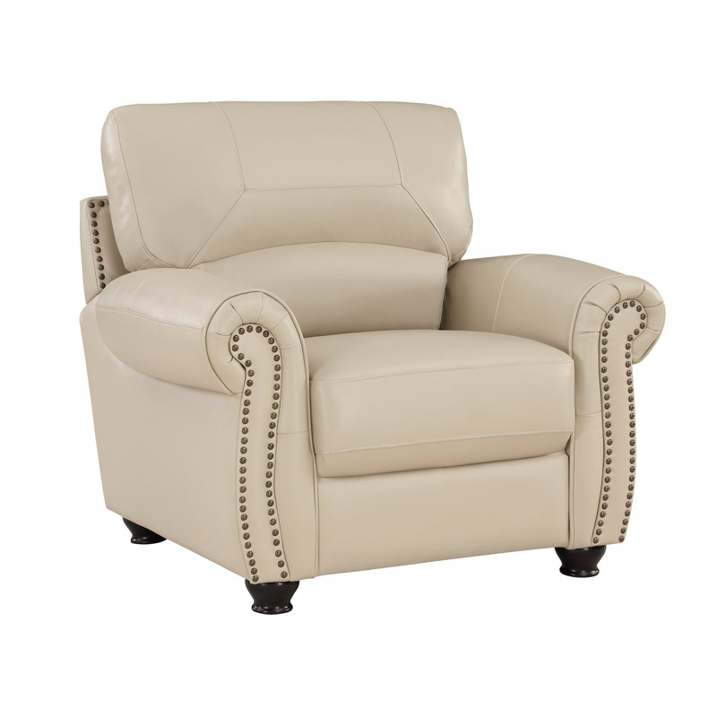 Chaise Castaneda, Similicuir crème