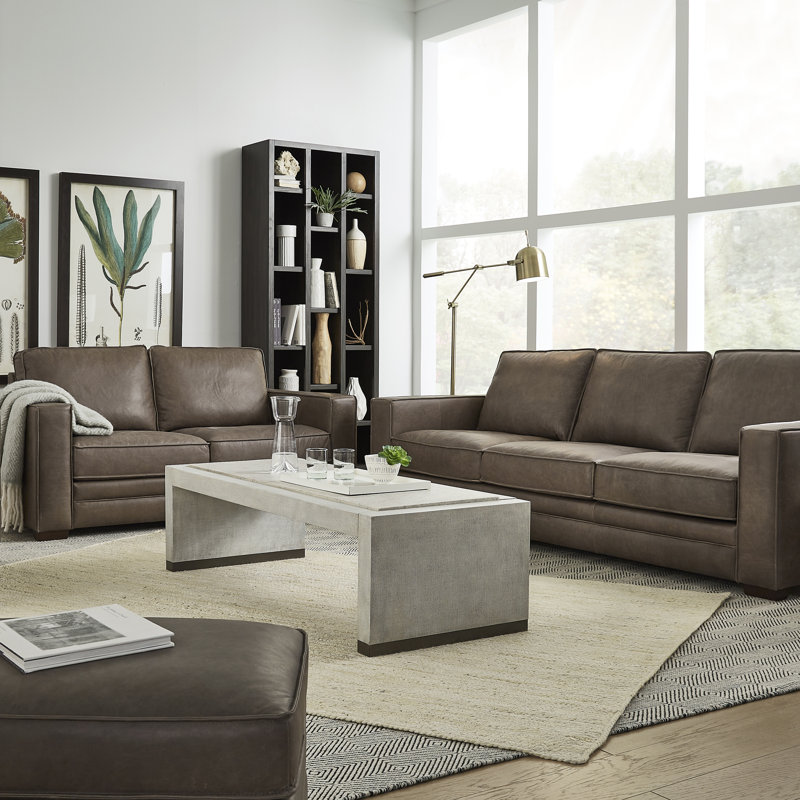 Gray Rectangular Wood Coffee Table with Storage