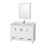 Meuble-lavabo simple autoportant avec plateau en marbre Sheffield