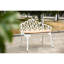 Banc de jardin avec accents floraux pour la terrasse et le jardin