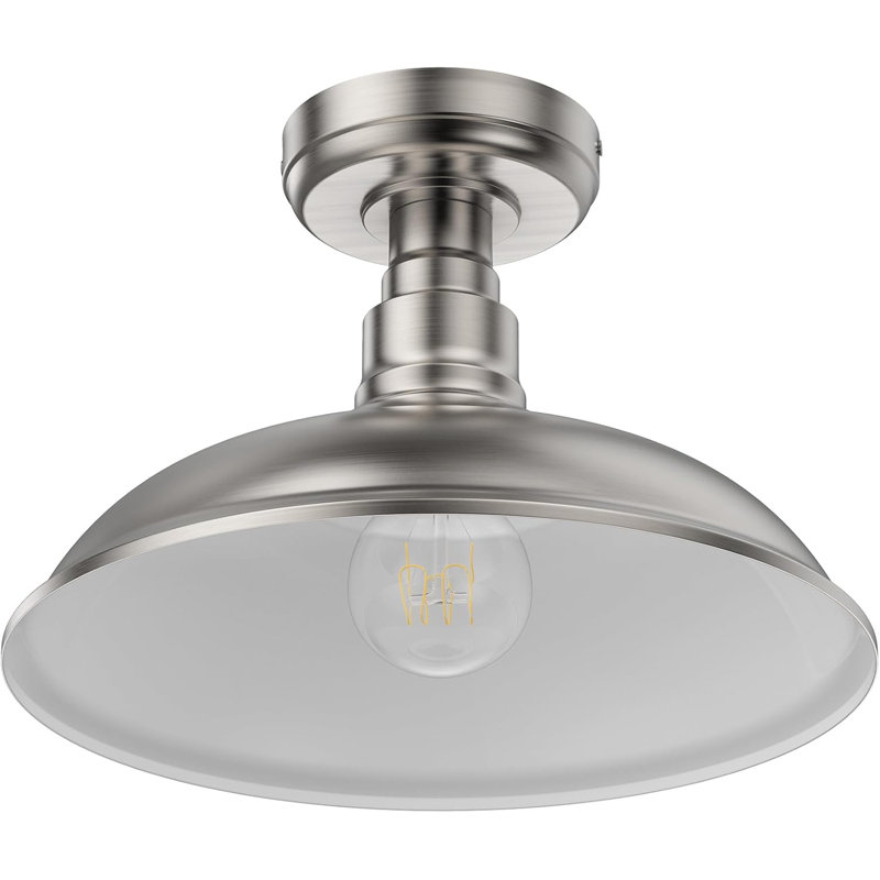 Plafonnier semi-encastré (ampoule non incluse)