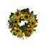 26" Fall Wreath With Sunflowers, Hydrangeas And Lemons