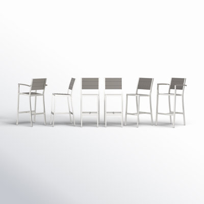 Tabouret de bar d'extérieur 30 po en aluminium Bayaud