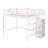 Full Size Loft Bed With Storage Wardrobe-744675647