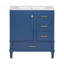 Meuble-lavabo moderne de 30 pouces avec lavabo, portes à fermeture douce et 3 tiroirs pour un rangement efficace et une conception élégante-1135689902
