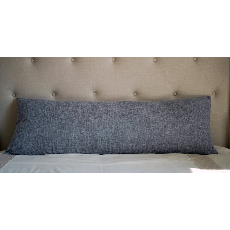 (Cover Only) Pack of 1 Kupang Body Double Sided Pillow Cover, Gray